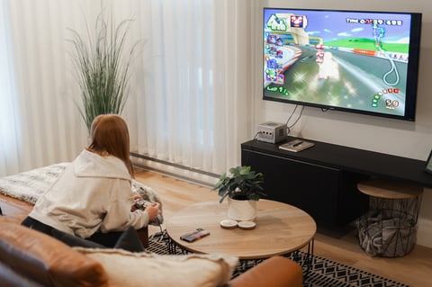 Mario Kart sur divan