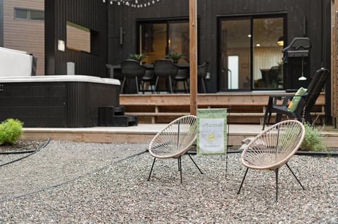 Chaises outside