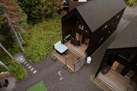Vue extérieure du chalet